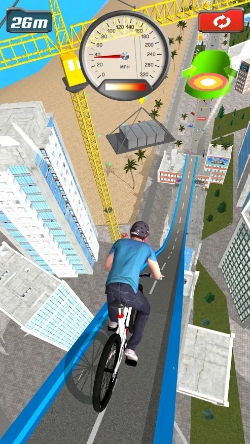 坡道摩托车跳跃2
