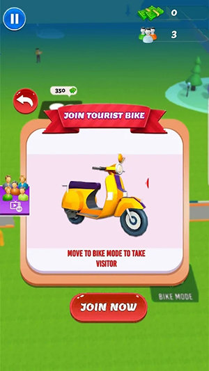 Bike Taxi - Theme Park Tycoon3