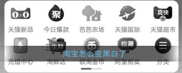 淘宝京东为何变成黑白
