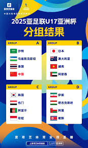 亚洲U17国足分组赛程表直播平台在哪看