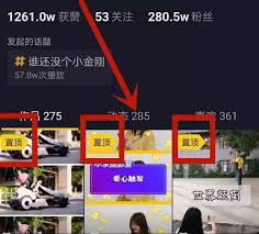 抖音短视频如何置顶视频