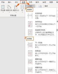 word分节符怎么插入