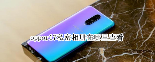 oppor17私密图片在什么地方看