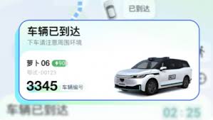 萝卜快跑如何下单打车