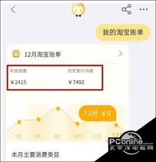 淘宝如何查询总消费