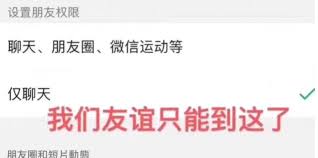 微信仅聊天和不让他看我的区别是什么