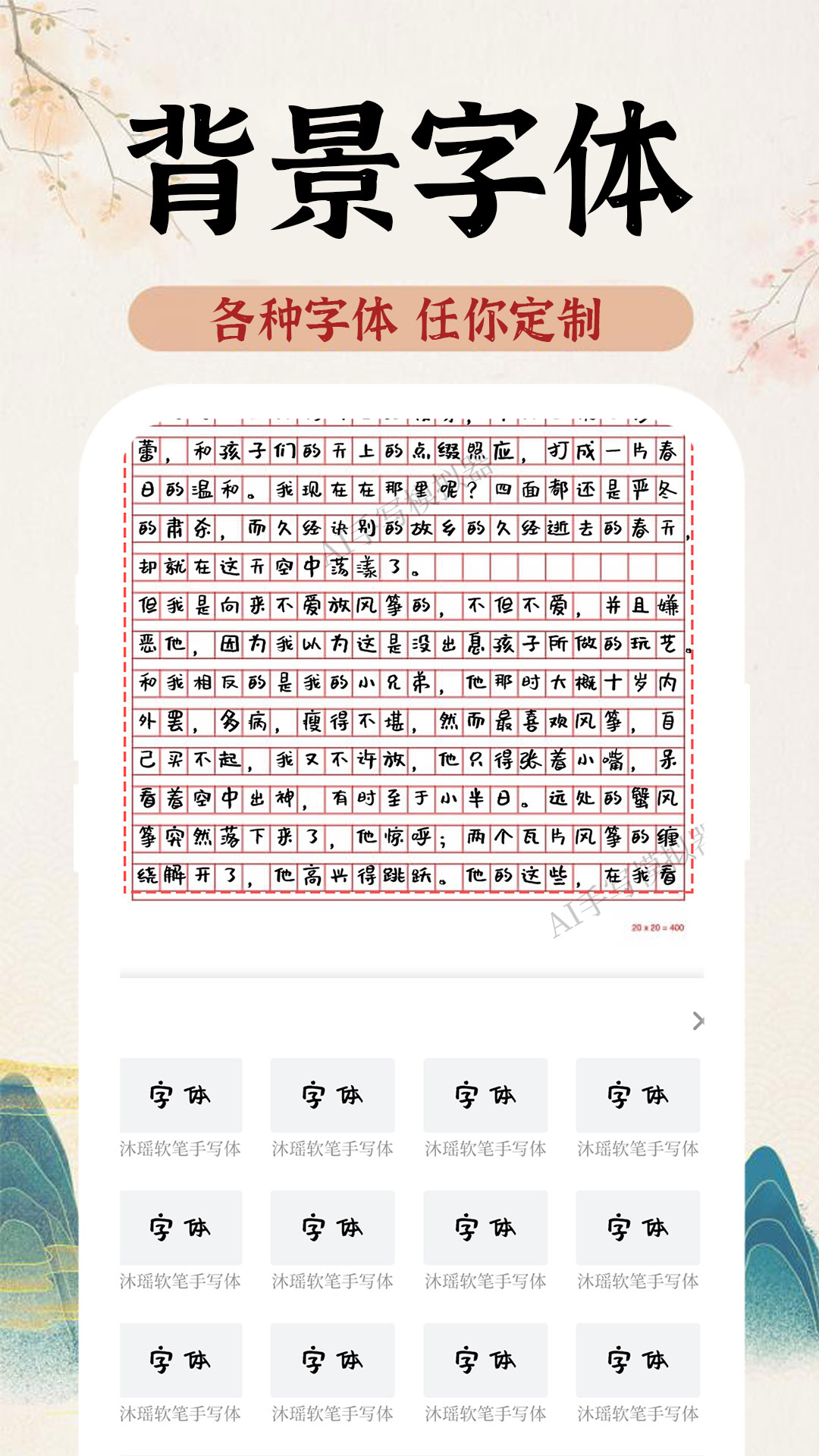 AI字迹模拟大师1