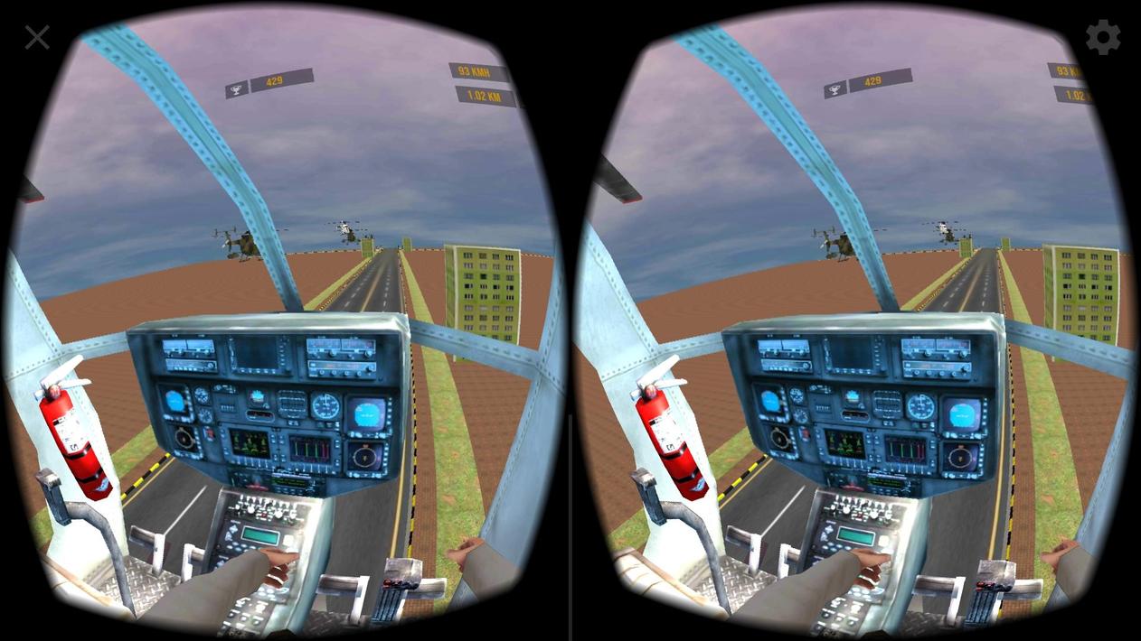 VR城市直升机赛车手1