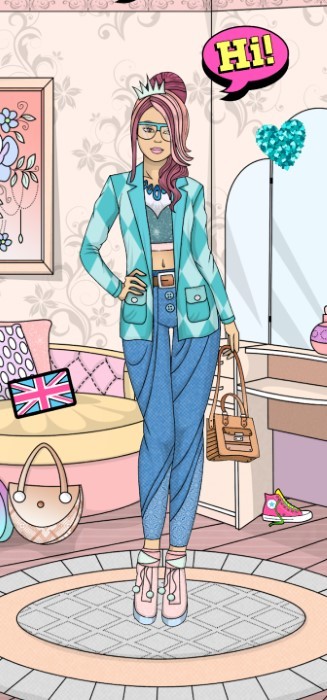 女孩装扮和涂色书3