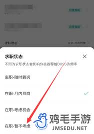 如何关闭boss直聘求职状态