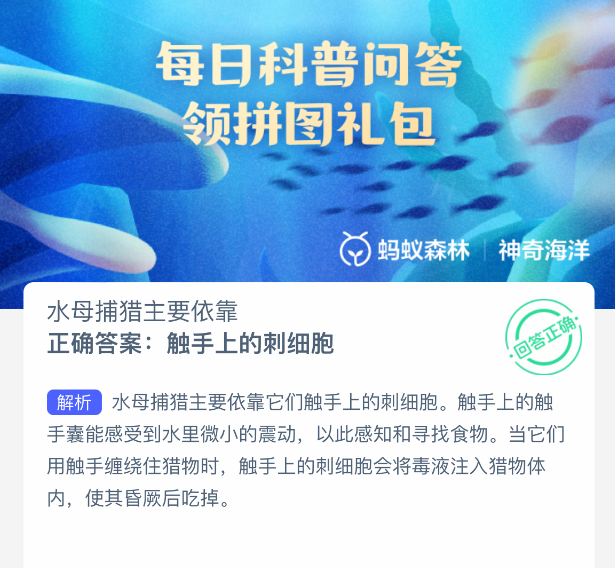 神奇海洋2025.8.4科普问题答案是什么