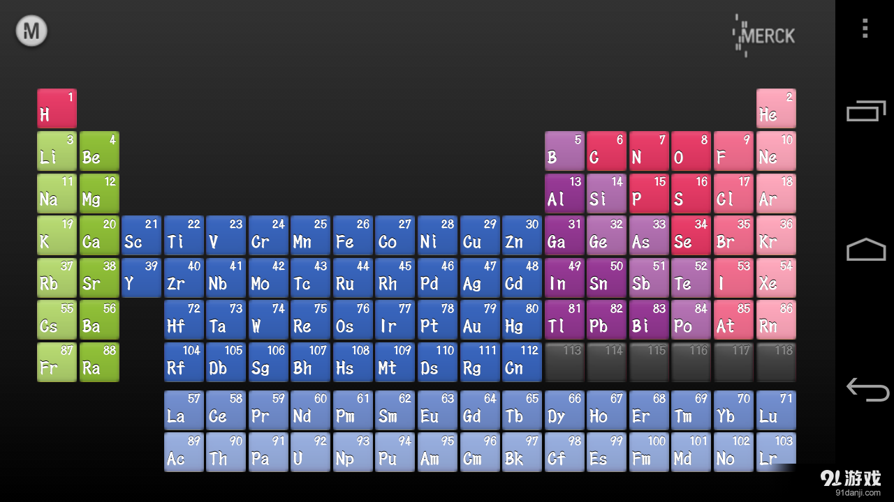 元素周期表 Merck PTE2