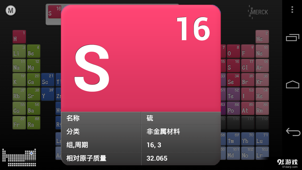 元素周期表 Merck PTE5