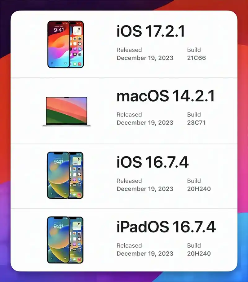 iOS 17.2.1正式版发布，更新内容有哪些