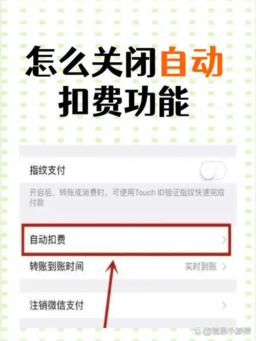微信自动扣费服务在哪关闭