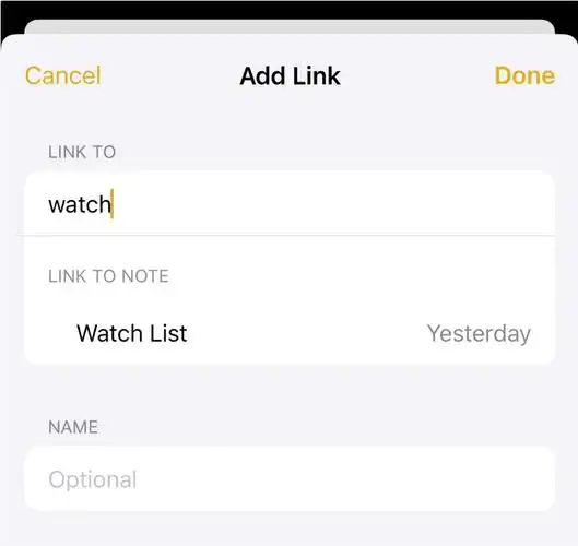 iOS 17备忘录应用如何添加笔记链接