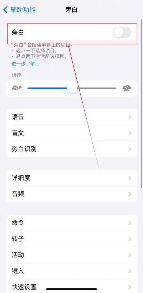 iPhone可交互式群组旁白触感在哪开