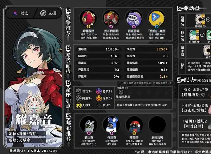 绝区零耀嘉音音擎怎么推荐