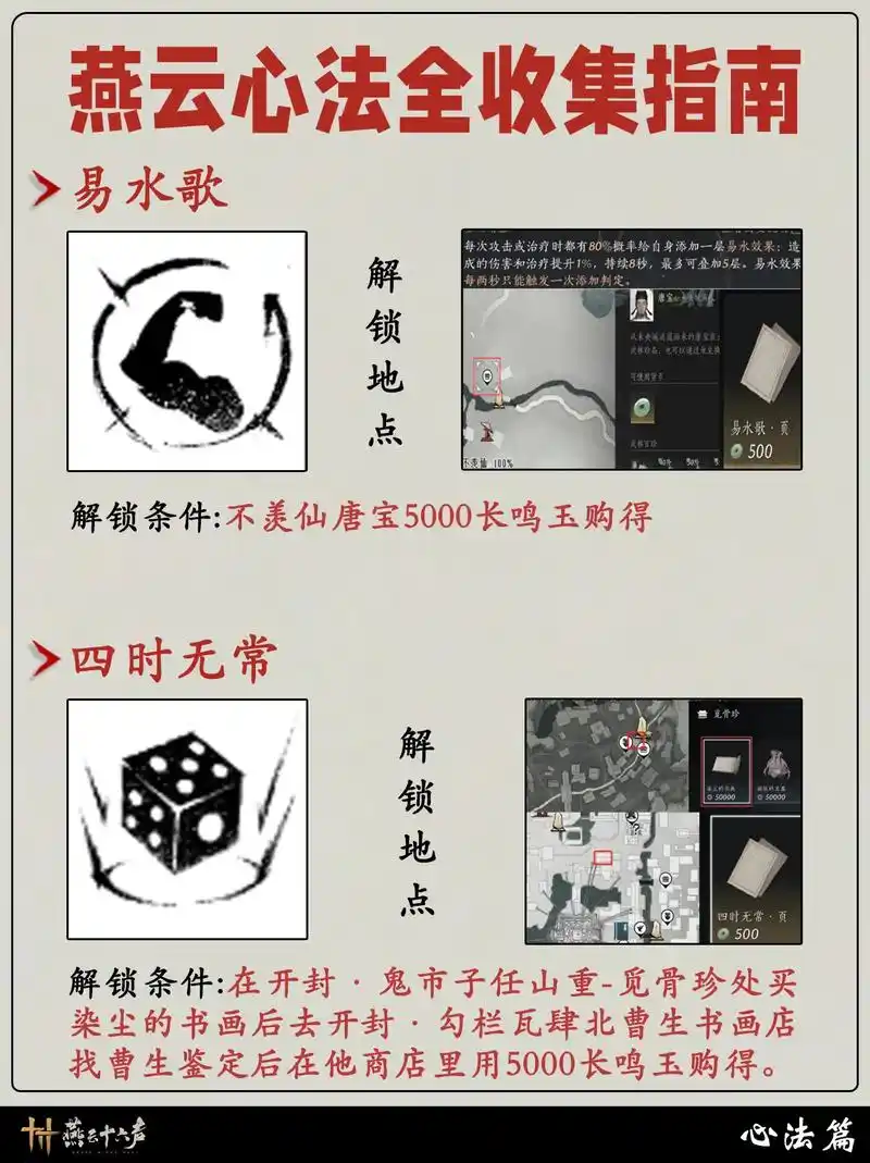 燕云十六声各心法实用性如何评析