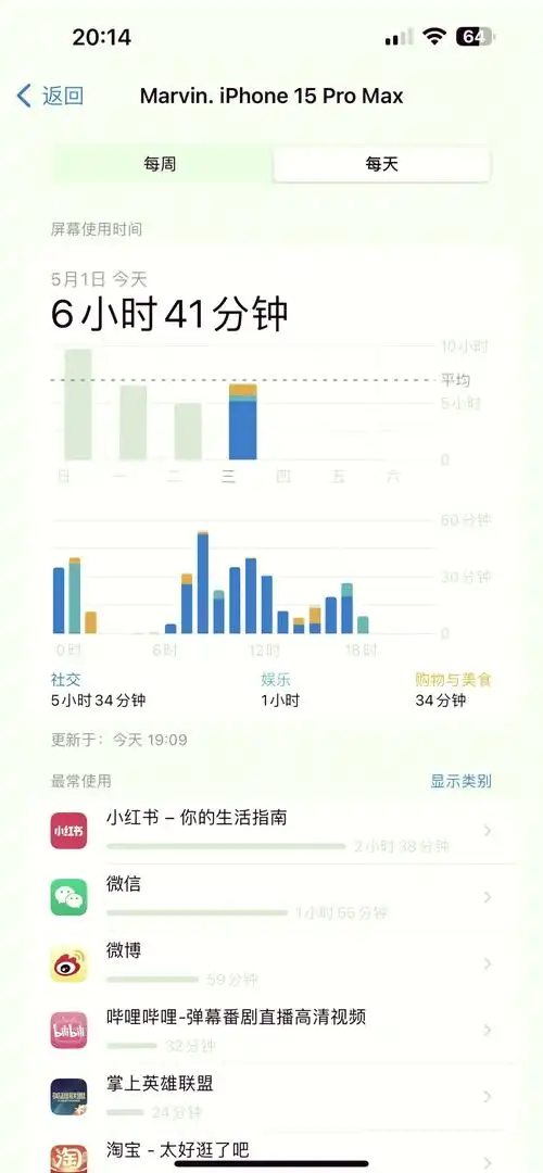 怎样查看一天手机使用时长