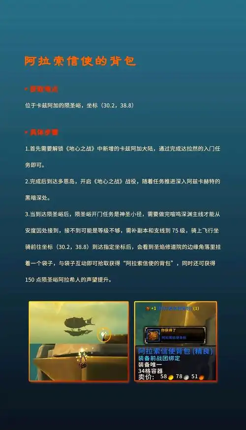 魔兽世界9.0前夕怎么获取34格背包