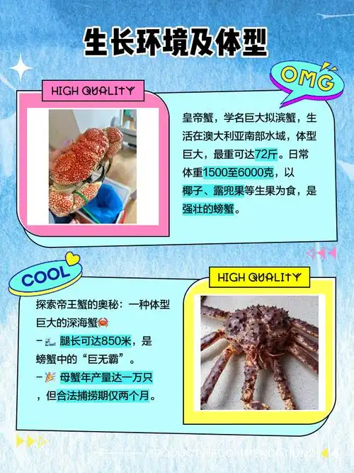 皇帝蟹与帝王蟹是否为同种蟹
