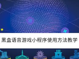 黑盒语音游戏小程序怎么使用