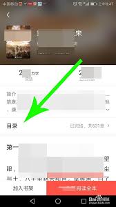 番茄小说目录按钮如何出现