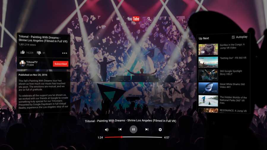 YouTubeVR手机版1