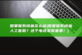 闲鱼客服联系方式