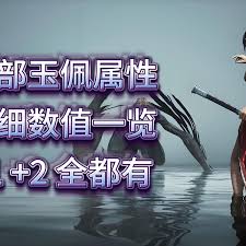 明末渊虚之羽玉佩属性数值是多少