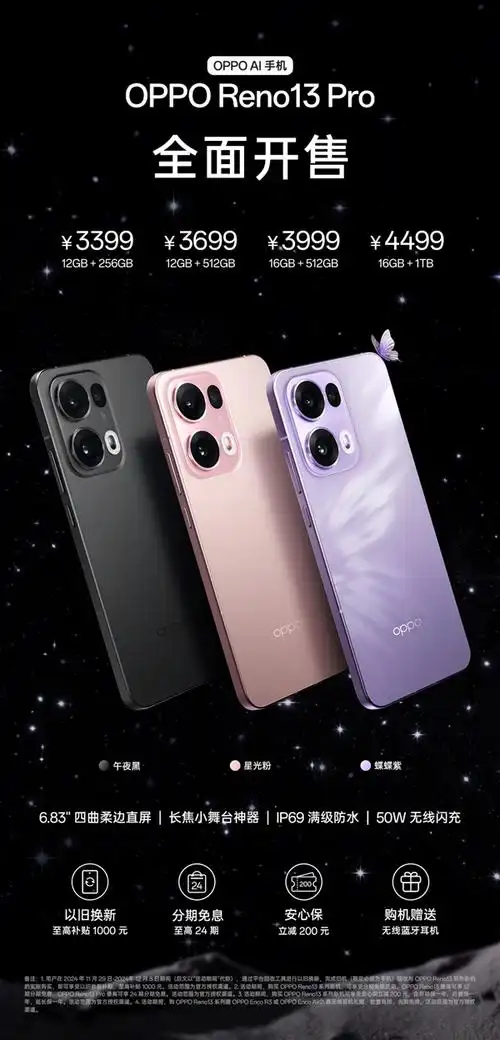 OPPO Reno 13系列手机怎么排列镜头