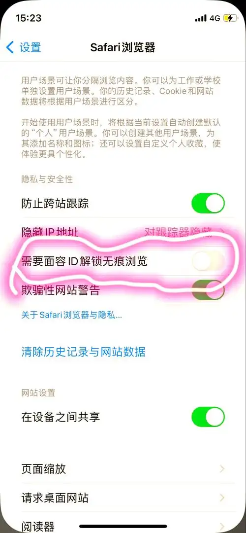 Safari浏览器怎样取消无痕浏览